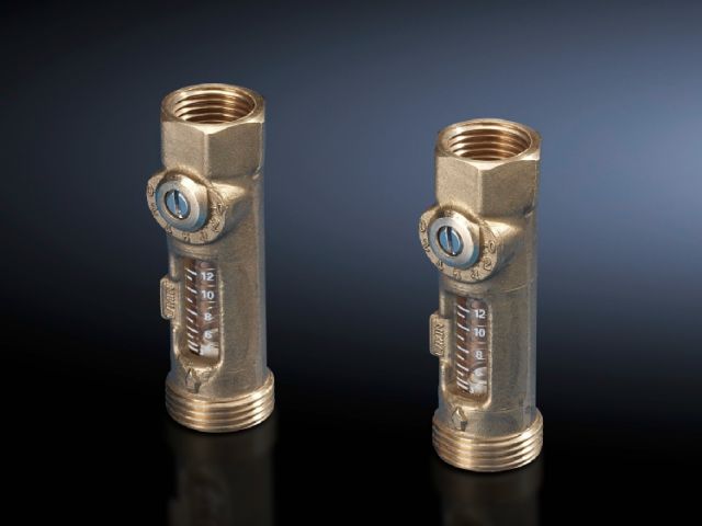 SK3301930 Rittal air conditioner balancing valve for air/water heat exchangers especially when the number of heat exchangers > 1 Correctly set valve ensures that all devices use the same amount of cooling medium material Brass valve type ¾