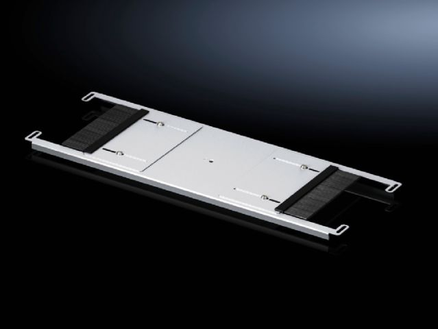 VX5301348 Rittal enclosures Gland plate module for cable entry,for enclosure width 800mm for VX IT,adjustable opening and brush strips on each side,module:sheet steel,zinc-plated-Made by Rittal in Germany-Rittal cabinet Rittal electrical cabinet Rittal air conditioner Rittal busbar Rittal fan VX5301.348