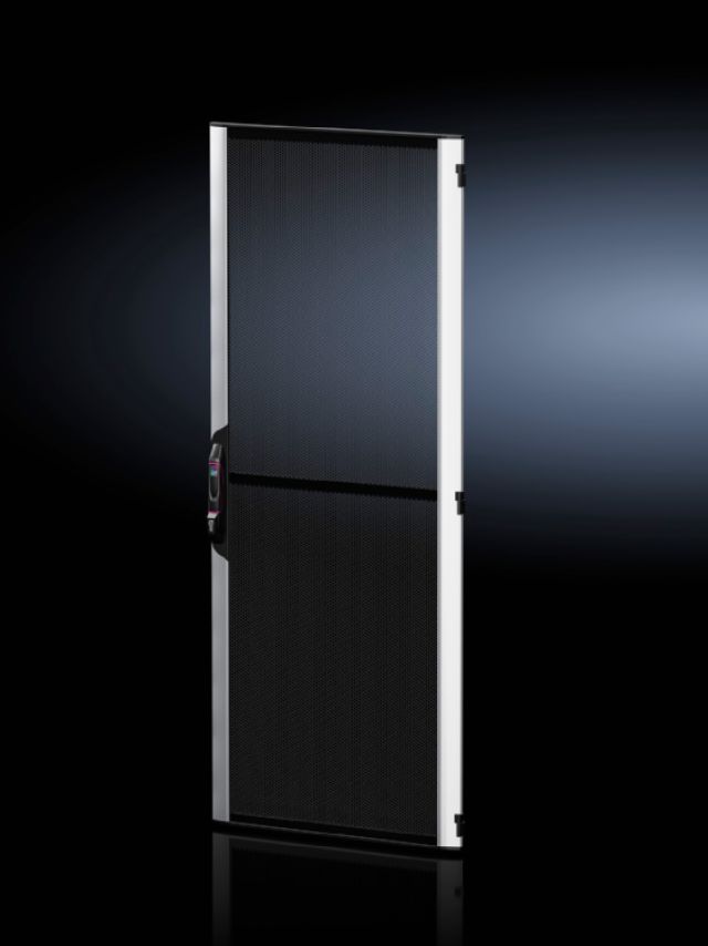DK5301446 rittal enclosures aluminium/sheet steel door,For enclosure width 800mm,height 2000mm,ventilated for VX IT,to replace existing doors.The vented surface area is approx.85% perforated-Rittal cabinet Rittal air conditioner Rittal electrical cabinet Rittal busbar Rittal fan DK5301.446