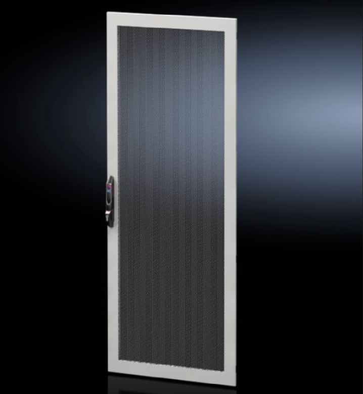 DK5301561 Rittal enclosures Sheet steel door,For enclosure width 600mm,height 2000mm,one-piece,ventilated for VX IT,to replace existing doors.The vented surface area is approx 85% perforated-Rittal cabinet Rittal air conditioner Rittal electrical cabinet Rittal busbar Rittal fan DK5301.561