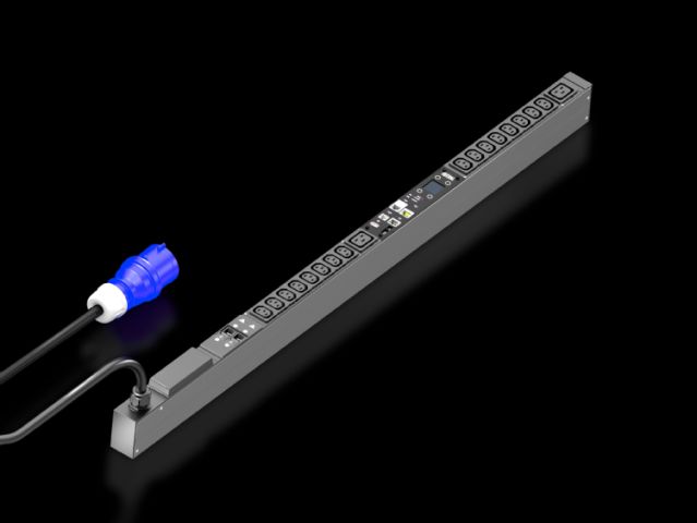 DK7979212 Rittal enclosures PDU metered 16 C13 and 2 C1932A power 7.4kW voltage 230V wide 44 deep 70 long 1095 cable length 3m - Made in Germany Rittal - Rittal Air Conditioning Rittal Electric Cabinet Rittal Busbar Rittal Fan Rittal PDU DK7979. 212