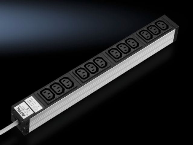 DK7240200 Rittal enclosures Socket strip for IEC 320 connectors - Rittal air conditioning Rittal electric cabinet Rittal busbar Rittal fan Rittal PDU DK7240.200
