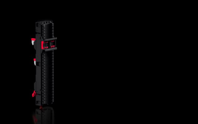RX9360705 Rittal busbar Component support without contact system 3-pole Width 45mm Height 240mm Depth 37mm - Rittal air conditioning Rittal electric cabinet Rittal busbar Rittal fan Rittal PDU RX9360.705