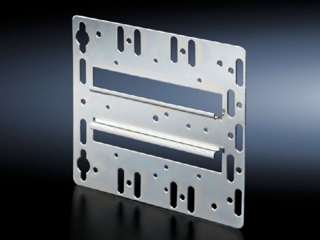 TS7526964 Rittal air conditioning Mounting plate with integral top-hat rail - Rittal enclosures Rittal electric cabinet Rittal busbar Rittal fan Rittal PDU TS7526.964