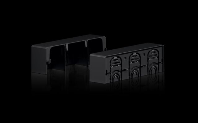 RX9365531 Rittal busbar RiLineX Connection space cover for NH fuse-switch disconnectors size 1 - Rittal air conditioning Rittal electric cabinet Rittal busbar Rittal fan Rittal PDU RX9365.531