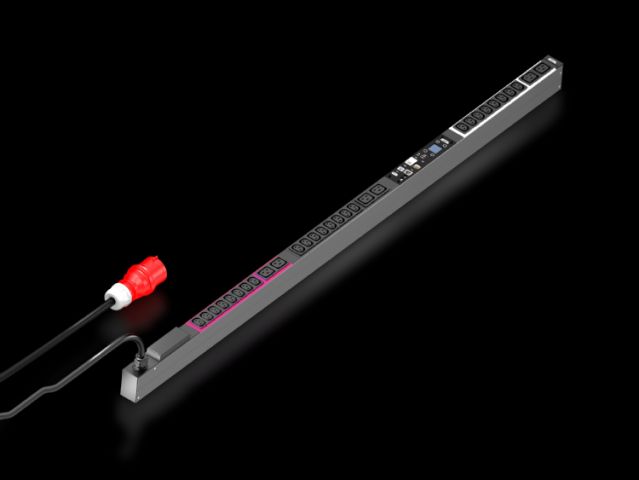 DK7979276 Rittal enclosures PDU metered Width 44mm Depth 70mm Length 1695mm 24xC13, 6xC19 - Rittal air conditioning Rittal electric cabinet Rittal busbar Rittal fan Rittal PDU DK7979.276