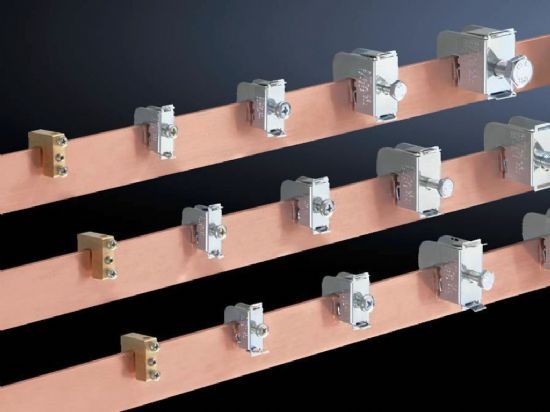 SV3555000 Rittal busbar conductor terminal block, brass, for connecting round conductors, 1-4mm², for busbar thickness 6-10mm-Rittal cabinets/Rittal air conditioning/Rittal electric cabinet/Rittal fan/Rittal PDU/rittal- SV3555.000