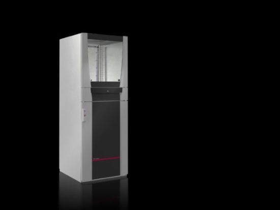 PC5051252 Rittal cabinet with PC and IW glass doors, 592mm wide and 586.5mm high, featuring a viewing window with single-pane safety glass-Rittal cabinets/Rittal air conditioning/Rittal electric cabinet/Rittal fan/Rittal PDU/rittal-PC5051.252