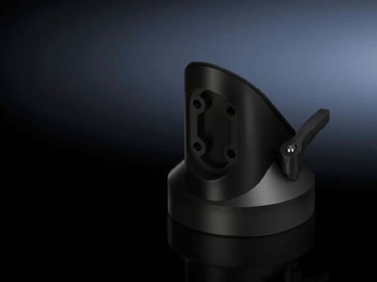 CP6526010 Rittal cabinet corner connector 90° CP-L for support arm connection Ø130mm, color RAL7024. Upgraded models CP6206380/CP6206.380-Rittal cabinets/Rittal air conditioning/Rittal electric cabinet/Rittal fan/Rittal PDU/Rittal parts/Rittal after sales-CP6526.010