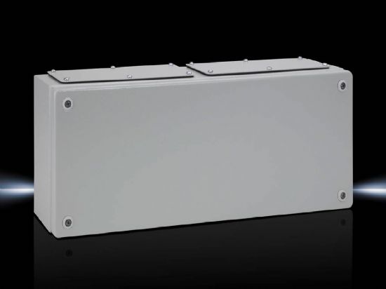 KL1533510 Rittal Enclosure Junction Box, KL steel plate with pressure cover, width 500mm, height 200mm, depth 120mm, IP55-Rittal cabinet/Rittal air conditioning/Rittal electric cabinet/Rittal fan/Rittal PDU-Rittal cabinet/Rittal air conditioning/Rittal electric cabinet/Rittal fan/Rittal PDU-KL1533.510