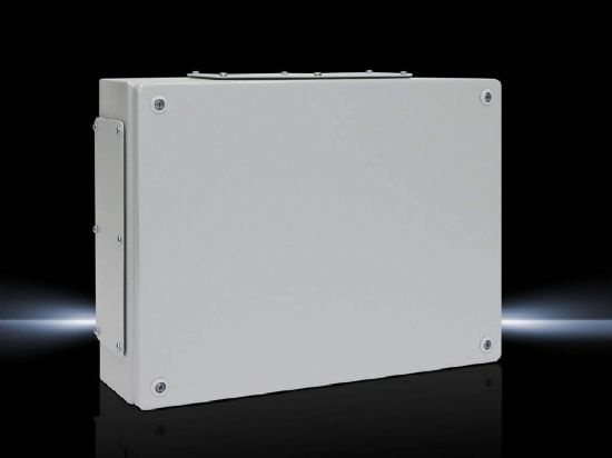 KL1536510 Rittal Enclosure Junction Box, KL steel plate with pressure cover, width 400mm, height 300mm, depth 120mm, IP55-Rittal cabinet/Rittal air conditioning/Rittal electric cabinet/Rittal fan/Rittal PDU-Rittal cabinet/Rittal air conditioning/Rittal electric cabinet/Rittal fan/Rittal PDU-KL1535.510