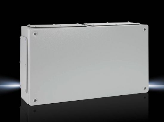 KL1537510 Rittal Enclosure Junction Box, KL steel plate with pressure cover, width 500, height 300, depth 120, IP55-Rittal cabinet/Rittal air conditioning/Rittal electric cabinet/Rittal fan/Rittal PDU-KL1537.510